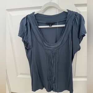 Banana Republic Short Sleeve Top with frayed details